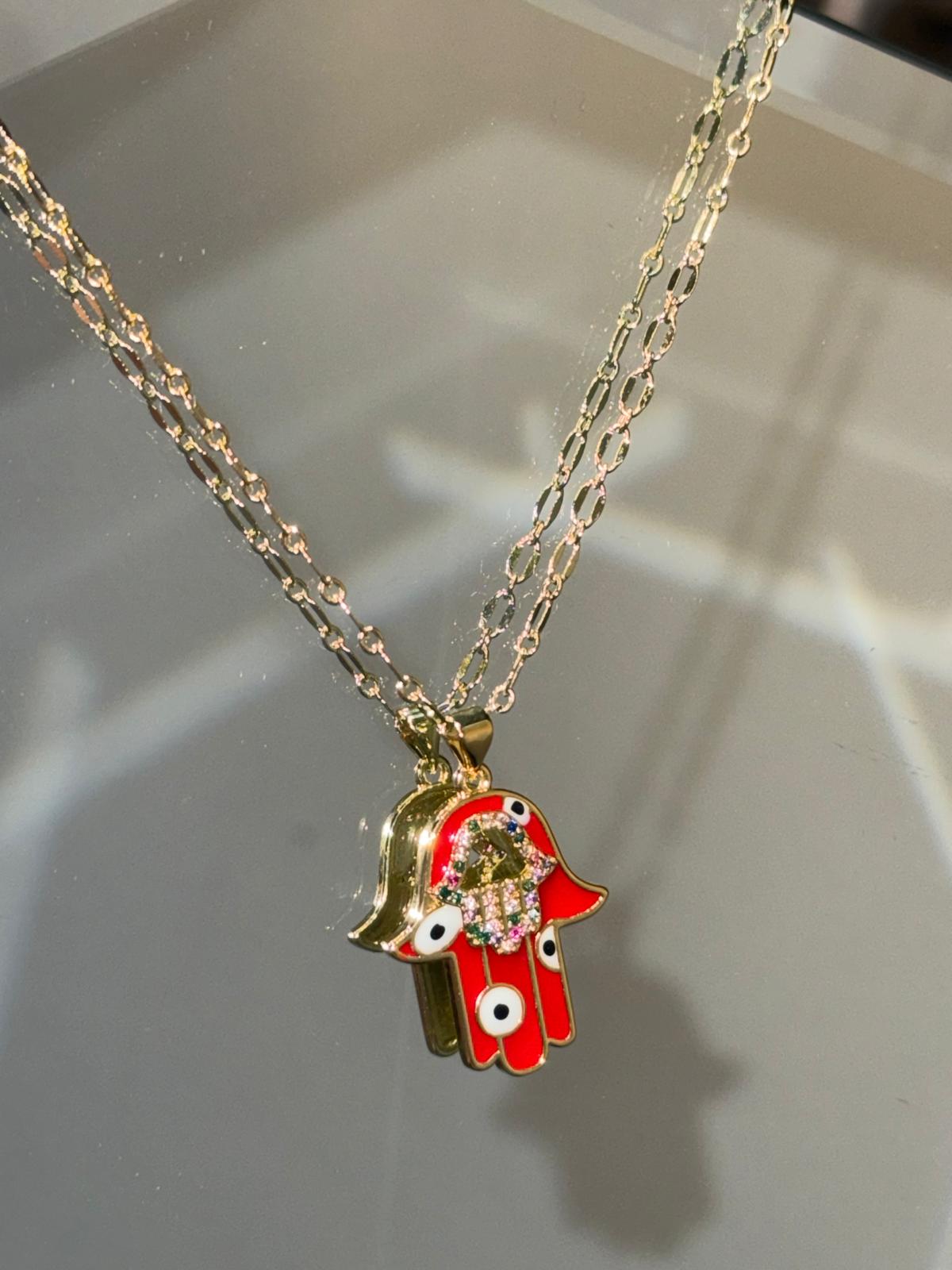 Polka Dot Evil Eye Hamsa