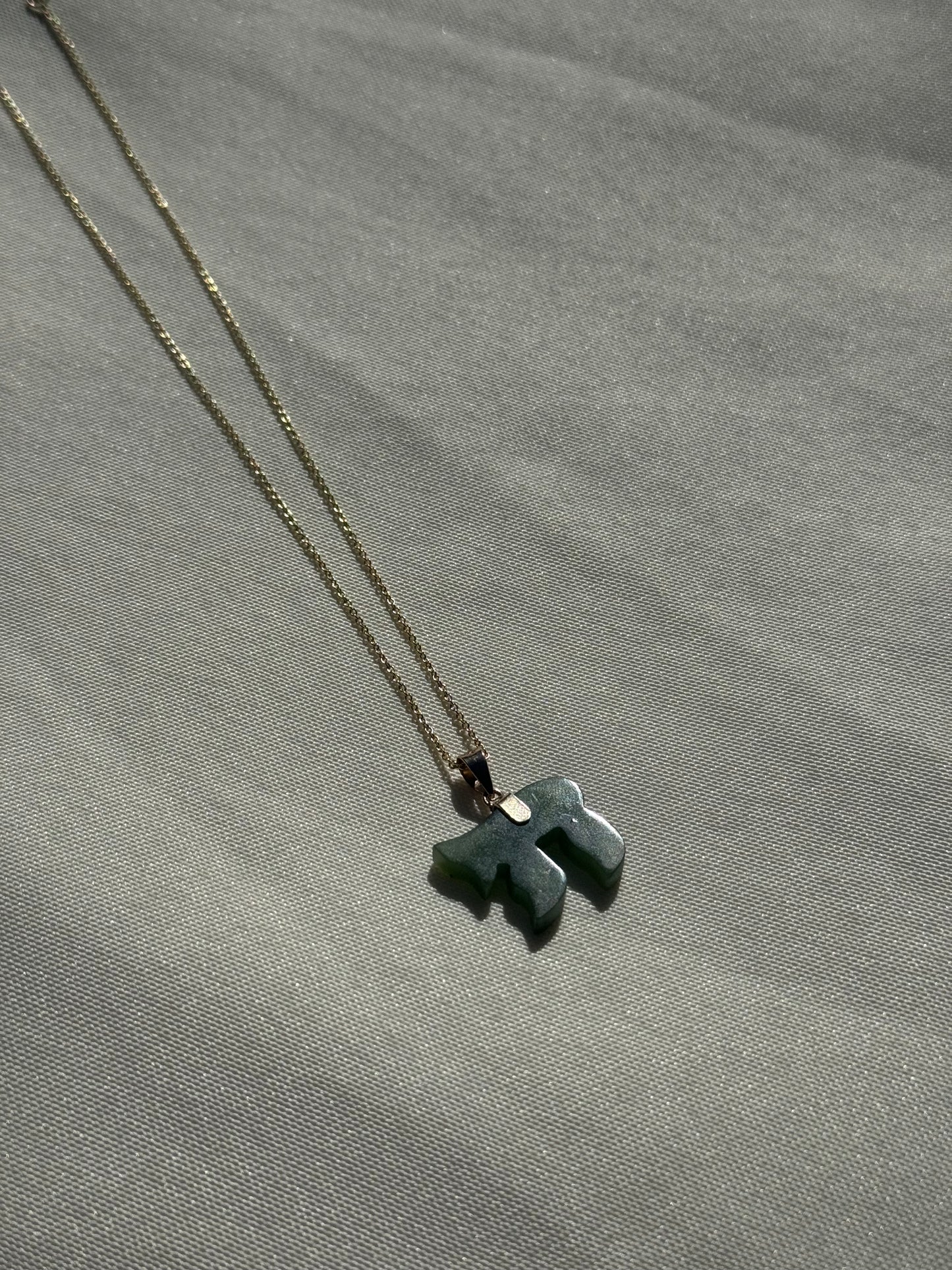 Jade Stone Chai Necklace