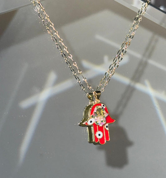 Polka Dot Evil Eye Hamsa